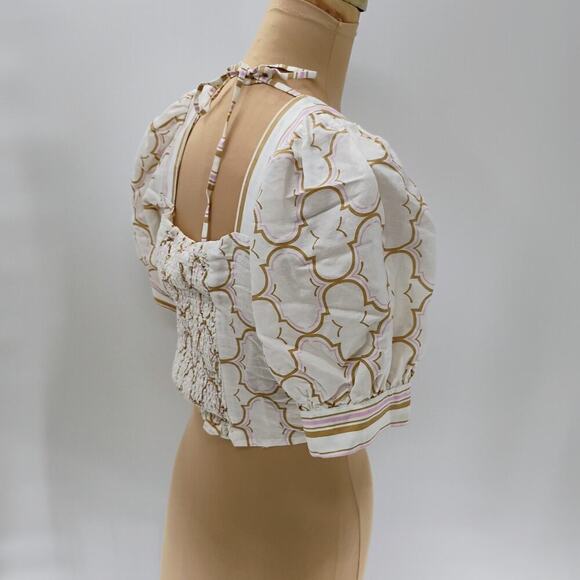 Suncoo Paris White Cropped blouse new with tags lutece blouse - Picture 9 of 15
